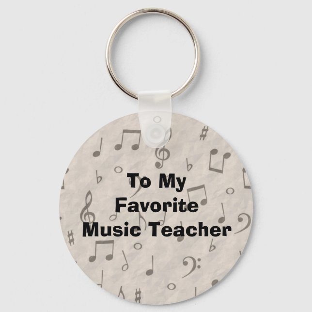 Chaveiro Para o meu professor de música favorito (Frente)