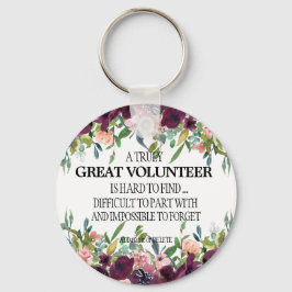 Chaveiro para o obrigado voluntário, seu presente 