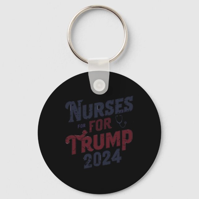 Chaveiro Para O Trump 2024 Nurses Support Trump 2024 (Frente)