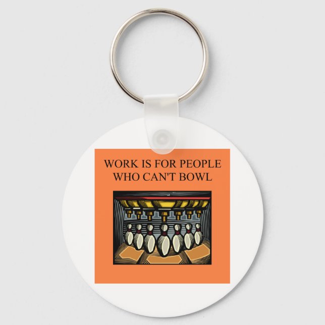 Chaveiro para os fanáticos de boliche (Frente)