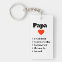 para papai com coração e hashtags
