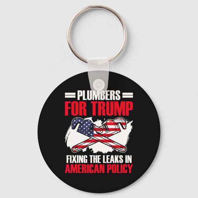 Chaveiro Para Presidente Trump Bombeando Armadilha de Eleiç (Frente)