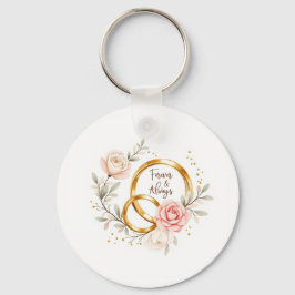 Chaveiro Para Sempre & Sempre – Arte de Alianças de Casamen