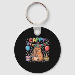 Chaveiro Parabéns Cappy Amantes de Capivara Menina Menino F