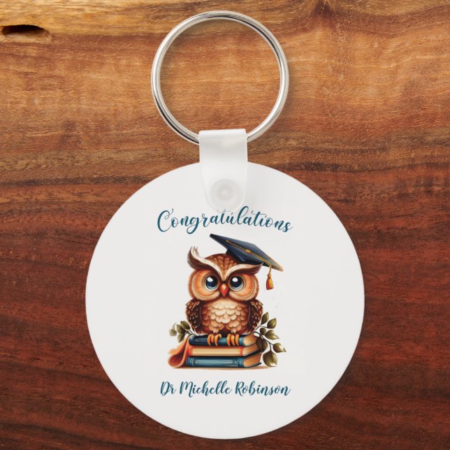 Chaveiro Parabéns de Formatação Wise Owl (Frente)