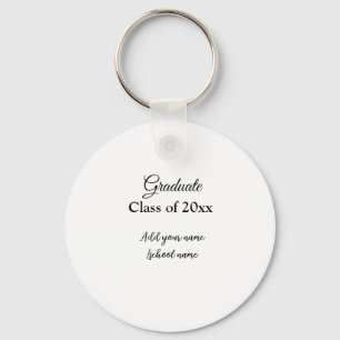 Chaveiro Parabéns de graduação simples, adicionar classes m