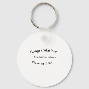 Chaveiro Parabéns graduado nome turma de 20XX tipo w