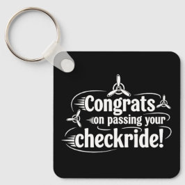 Chaveiro Parabéns por passar na sua checkride!