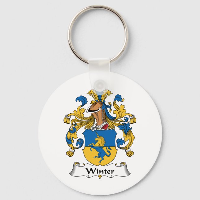 Chaveiro Parada da família de inverno (Frente)