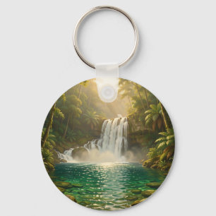 Chaveiro Paradise da Selva com Cachoeira Tropical Luxuriant