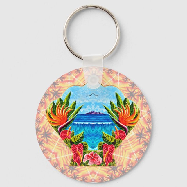Chaveiro Paraíso Havaiano Twice (Frente)