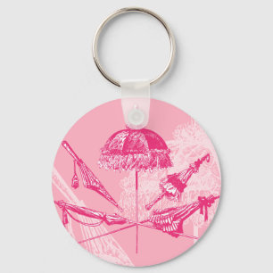 Chaveiro Parasóis Rosa