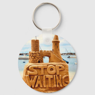 Chaveiro Pare De Esperar, Sand Castle Beach, Motivational