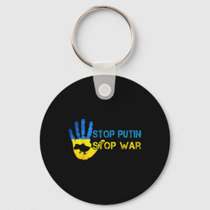 Chaveiro Pare Putin Pare a Guerra Apoie a Ucrânia Eu Estou