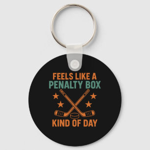 Chaveiro Parece Um Dia De Caixa De Penalidade Tipo Hockey V