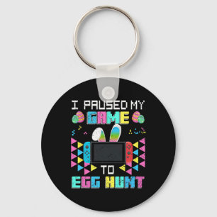 Chaveiro Parei Meu Jogo Para Ovo Páscoa Engraçado Jogador B