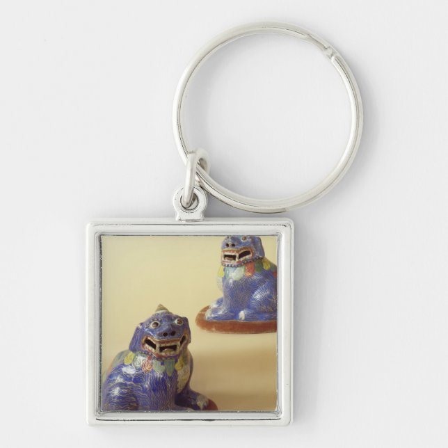 Chaveiro Pares de cães chineses do cloisonne, século XVIII (Frente)