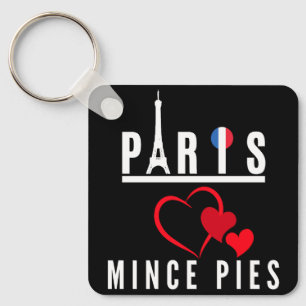 Chaveiro Paris ama Mince Pies