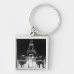 Chaveiro Paris Antiga Fontes Torre Eiffel noite