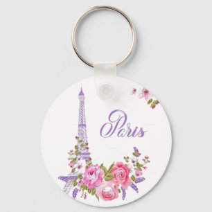 Chaveiro Paris em Flor À Meia-Noite em Paris Floral Paris R