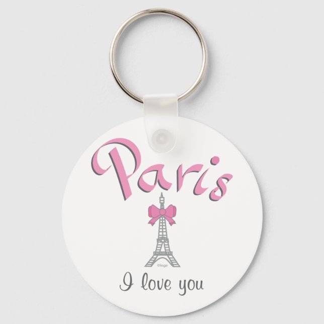 Chaveiro Paris, eu te amo (Frente)