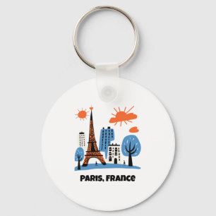Chaveiro Paris França Crianças Europa Férias Lembrança Meni