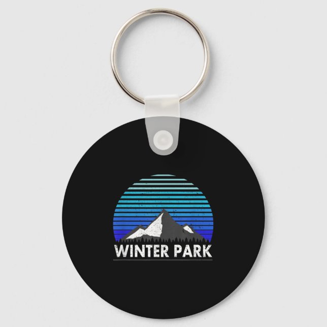 Chaveiro Parque de Inverno Montanha Azul do Colorado  (Frente)