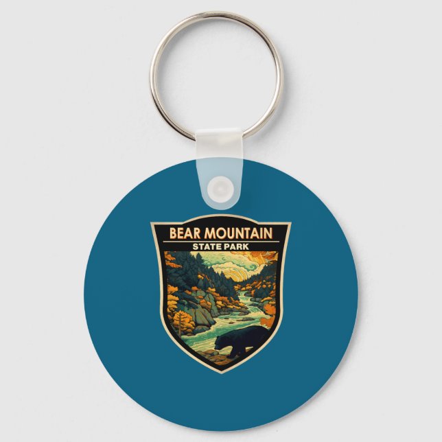 Chaveiro Parque Estadual Bear Mountain Nova York Viagem Vin (Frente)