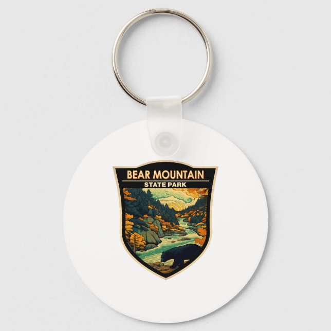 Chaveiro Parque Estadual Bear Mountain Nova York Viagem Vin (Frente)