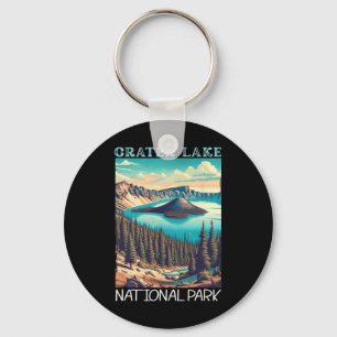Chaveiro Parque Nacional Crater Lake Retro Acampamento Hiki