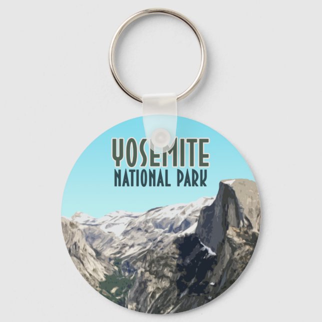 Chaveiro Parque Nacional de Halome Yosemite, Vintage Souven (Frente)