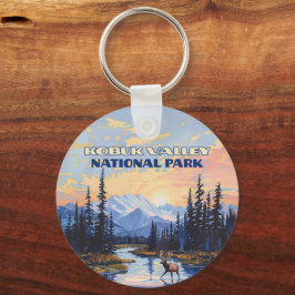 Chaveiro Parque Nacional do Vale do Kobuk, Alasca, desde o