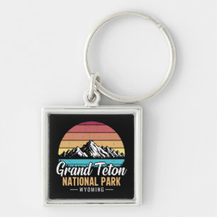 Chaveiro Parque Nacional Grand Teton Wyoming EUA vintage –