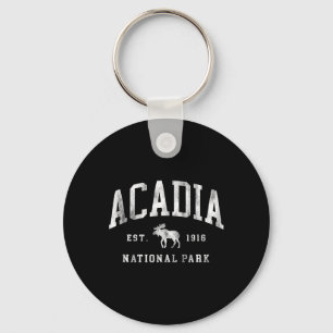 Chaveiro Parque Nacional Retro Acadia Maine Est 1916 Homens