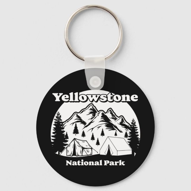 Chaveiro Parque Nacional Vintage Yellowstone (Frente)