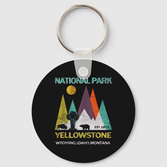 Chaveiro Parque Nacional Yellowstone Wyoming EUA Camping Tr (Frente)