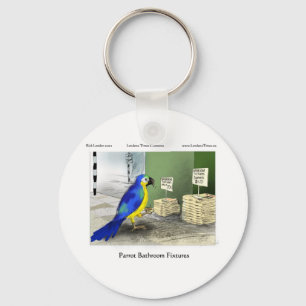 Chaveiro Parrot Bathroom Fixa Camisetas Cartões de Mugs Pre