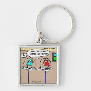 Chaveiro Parrots Bathroom de Correções Engraçadas Presentes