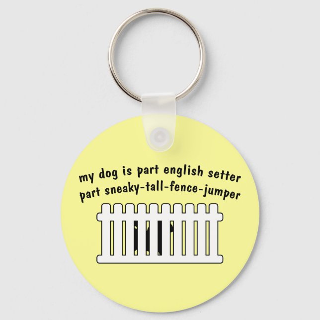 Chaveiro Parte Inglês Setter Part Fence Jumper (Frente)