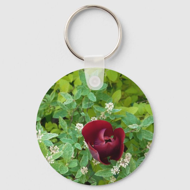 Chaveiro parterre de fleurs au printemps (Frente)