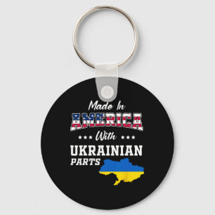 Chaveiro Partes Americanas Ucranianas Ucrânia Mapa Bandeira