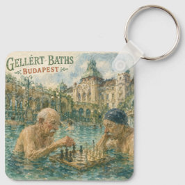Chaveiro Partida de xadrez Gellert Baths Budapeste Hungria
