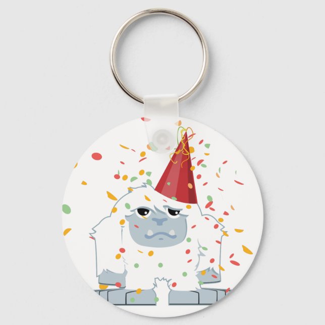 Chaveiro Partido Confetti Yeti (Frente)