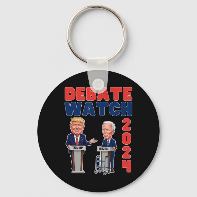Chaveiro Partido dos Observadores 2024 - Trump Biden - Pres (Frente)