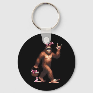 Chaveiro Páscoa Coelho Sasquatch Pé Grande Ovos Retro Homen