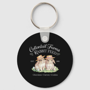 Chaveiro Páscoa de coquetel de algodão Fazendas coelheiras