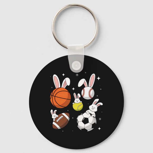 Chaveiro Páscoa de Futebol do Bysketbyll Bysebyll (Frente)