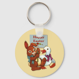 Chaveiro Páscoa de Pato e Coelho