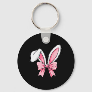 Chaveiro Páscoa do dia de Arco da Páscoa Bunny Ears Rosa