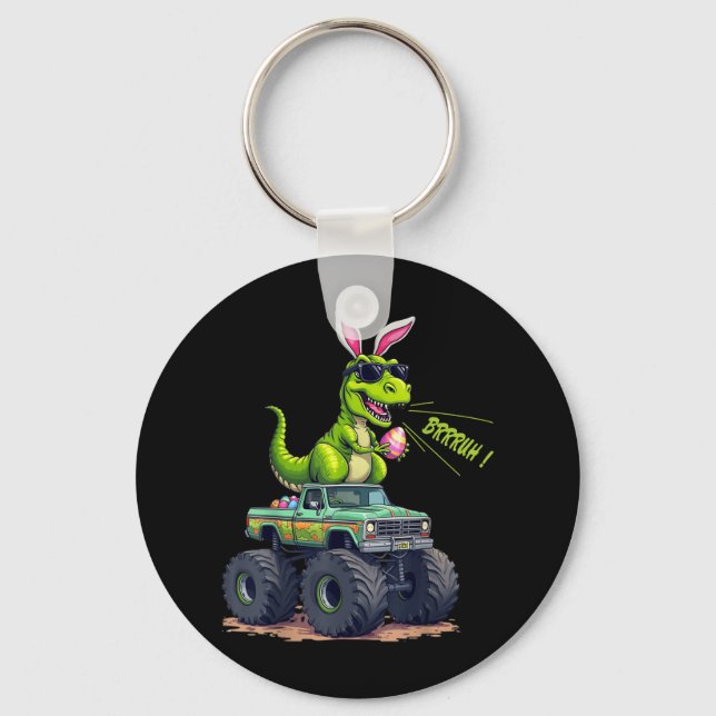 Chaveiro Páscoa Engraçada Dinossauro Bruh - T-rex Caça de O (Frente)